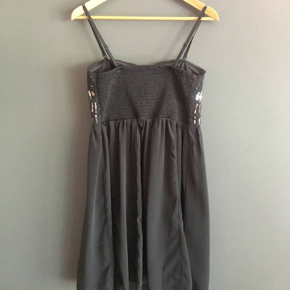 American Eagle Sequin Party Dress - Charcoal Gray - Picture 3 of 4